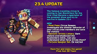 23.4 Update Is Out In IOS! “Circus Update” 🎪 ( Review ) | Pixel Gun 3D