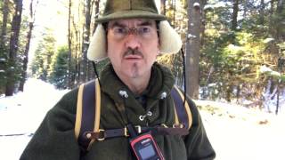 Snowshoes and baking bread in the winter woods