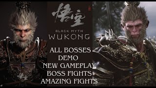 Black Myth Wukong - All Bosses Demo | Gameplay | Boss Fights | Amazing Fights | New Games 2024