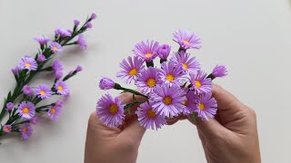 How To Make Aster Paper Flower / Paper Flower / Góc nhỏ Handmade