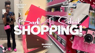 BACK TO SCHOOL SUPPLIES SHOPPING @target + HAUL 2024 | Aaniyah M.