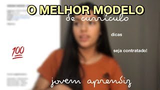 COMO FAZER UM CURRÍCULO - jovem aprendiz