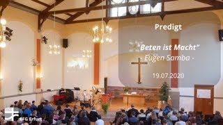 Predigt 19.07.2020 Eugen Samba | EFG Erfurt