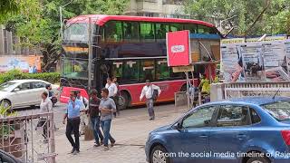 London-styled AC double decker in Mumbai in regular service.