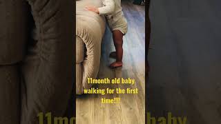 AMAZING BABY WALKS FOR THE FIRST TIME!!! 11month old Baby walking #shorts