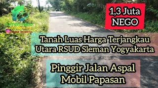 Tanah  Murah di Turi Bawah Sleman, Akses Jalan Aspal Mobil Papasan di Utara RSUD Sleman Yogyakarta