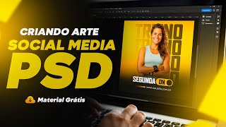 Treine sua Criatividade Fazendo essa Arte para Academia | Social Media