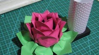 How to make paper lotus #subscribe #diy #art #craft #viralvideo #trending @5MinuteCraftsYouTube