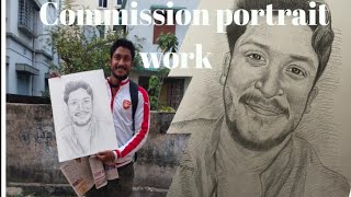 Commission portrait work/// #highlights #viral #viralvideo #follower #pencildrawing #sketching