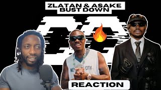 Zlatan feat. Asake - Bust Down (Visualizer) | UNIQUE REACTION