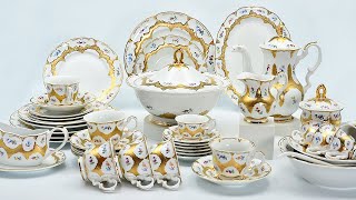 Best 24K embossed real gold super fine porcelain dinnerware sets Company - KAROSA