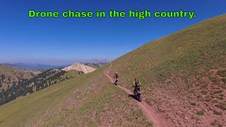 Drone chase raw.  Epic views in the high country.