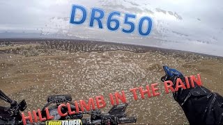 DR650 Hill Climb In The Rain