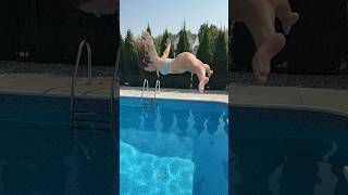 Crazy Wild Dance Moved with SUPER HIGH DIVE into Cold Swimming Pool #shorts