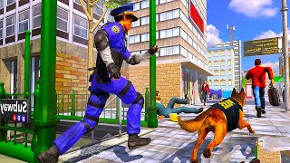 🚨 US Police Dog Subway Simulator / Android gameplay