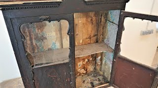 RESTORING the 19th century JUNK / cabinet restoration