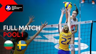 Full Match | Bulgaria vs. Sweden - CEV U20 Volleyball European Championship 2024 | Women