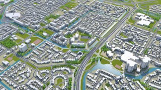 Haarlemmermeer city Netherlands 3d model 40km