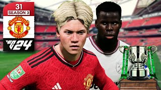 EA FC 24 Career Mode - Manchester United | #31 | LATE DRAMA AT WEMBLEY..🔥🏆