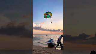 Parachute canoe - sports at sea | Dù lượn - Sea sports Phú Quốc #shorts