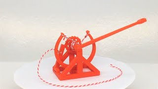 3D-printable Davinci catapult gift card