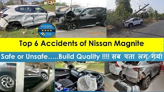 Top 6 Crashes of Nissan Magnite || Nissan Magnite Top 6 Accidents || Nissan Magnite 2021 Accidents |