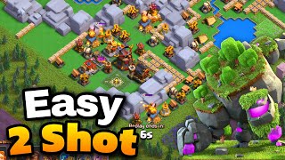 How To 2 Shot Max Dragon Cliff Easily | Best Clan Capital Attack Strategy