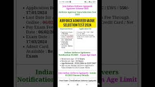 Airforce Agniveer Vayu Selection Test 2024