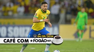 CAFÉ COM FOGÃONET: BOTAFOGO ANUNCIA ALEX TELLES | TEXTOR RESPONDE UOL | JANELA FECHADA!