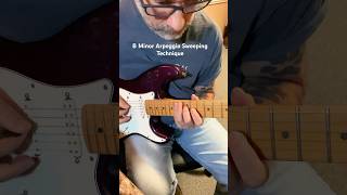 B Minor Arpeggio Sweeping Technique #guitar #guitarist #arpeggio #electricguitar #stratocaster