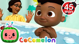 ASL for Kids Bath Time! "More" & "All Done" | CoComelon - It's Cody Time | Nursery Rhymes for Babies