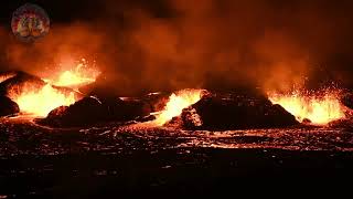 ERUPTIVE VENTS FOUNTAINING HAWAII KILAUEA ERUPTION