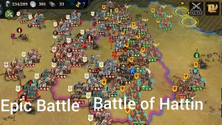 European War 7 Epic Battle - Battle of Hattin (Ayyubid Dnatsy)