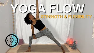 Yoga Flow for Strength and Flexibility | 30 Minute Lower Body Session