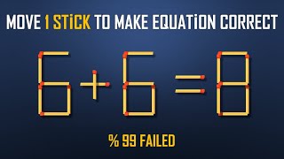 Move 1 Stick To Make Equation Correct-New Full 5