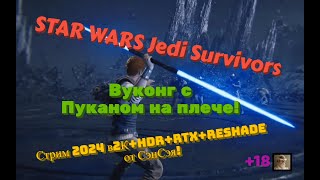 STAR WARS Jedi Survivors Обзор 2024 в 2К+HDR+RTX+ReShade. Вуконг с Пуканом на плече! Первый взгляд!