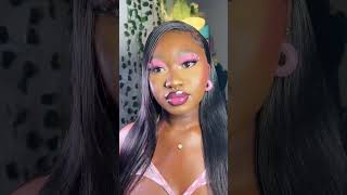 PINK MAKEUP TUTORIAL #shorts #youtubeshorts #makeuptutorial #makeupshorts #pink #simplemakeup #glam