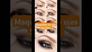 Maquillaje de ojos sencillos #belleza #makeup #maquillaje#clasesdemaquillaje