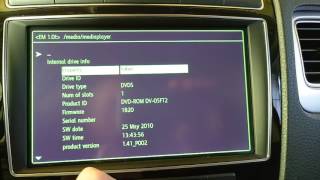 Volkswagen Touareg RNS 850 green menu