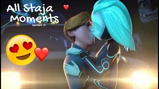 All Steve and Aja (Staja) Moments  || Season 2