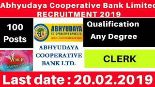 Abhyudaya Cooperative Bank Limited Recruitment 2019