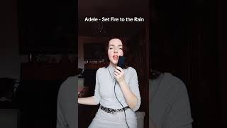 Adele - Set Fire to the Rain 🔥⛈️ #adele #cover #music2024 #singing #ukraine #кавер #новини #україна