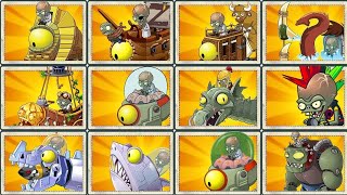 Plants vs Zombies 2: MOD MAX PLANTS MASTERY POWER UP! vs ALL ZOMBOT!