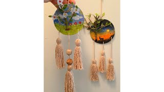 Atrapa sueños con talas y ramas secas. Les va a encantar!! #diycrafts #reciclaje #manualidades