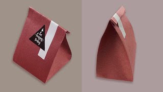 Origami Paper Gift Bag - Tutorial