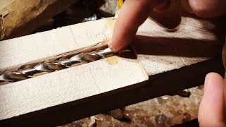 ~Drilling a longrifle ramrod hole by hand~