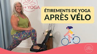 Étirements de yoga après vélo