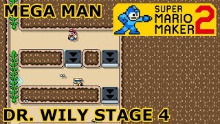 Super Mario Maker 2: MEGA MAN 2 Dr. Wily Stage 4 | ENTIRE GAME REMADE