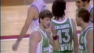 Copa europa 86/87 Real Madrid  Zalguiris Kaunas