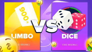 Stake Dice VS Stake Limbo.. HUGE PROFIT!